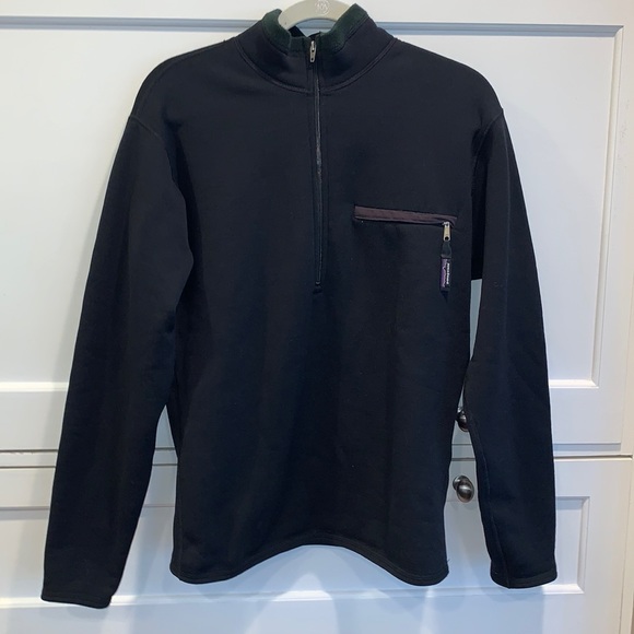 Patagonia Tops - Patagonia Black Fleece Half Zip Sweatshirt